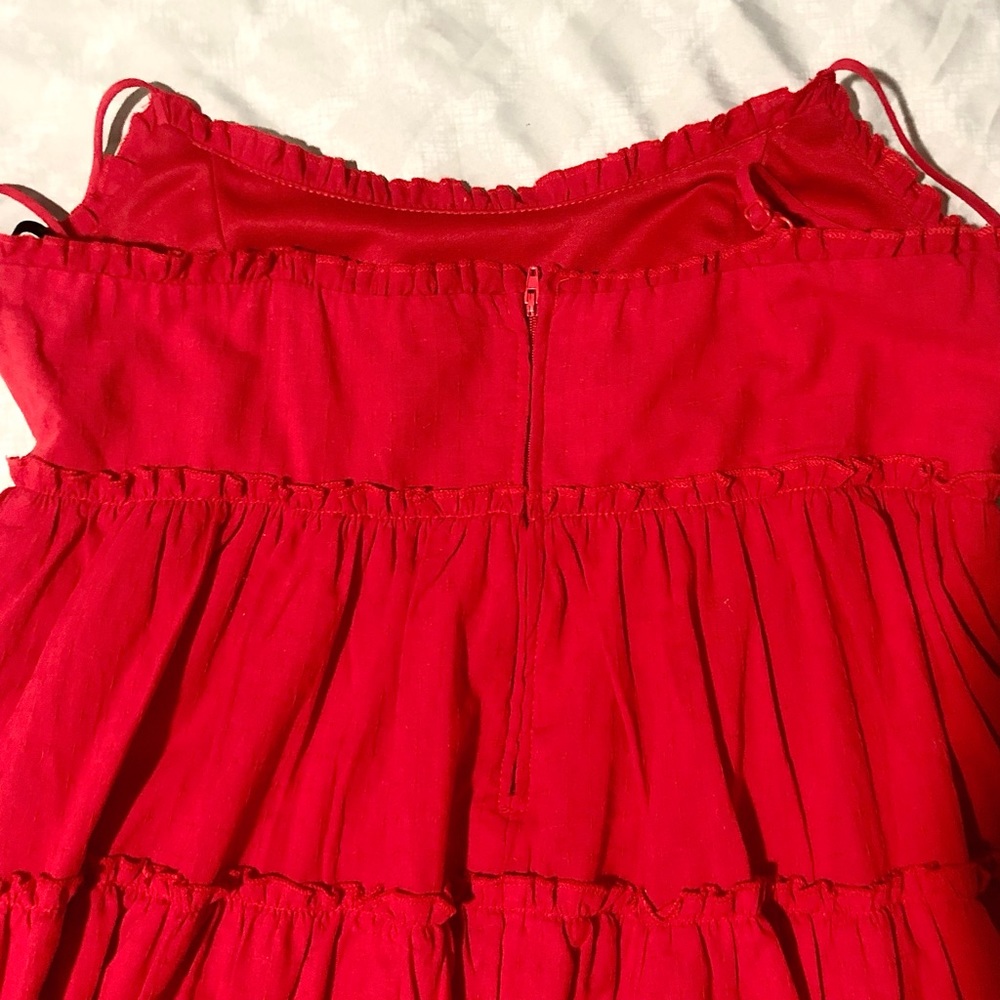 B.Smart Red Flowy Mini Babydoll Dress - Picture 5 of 5